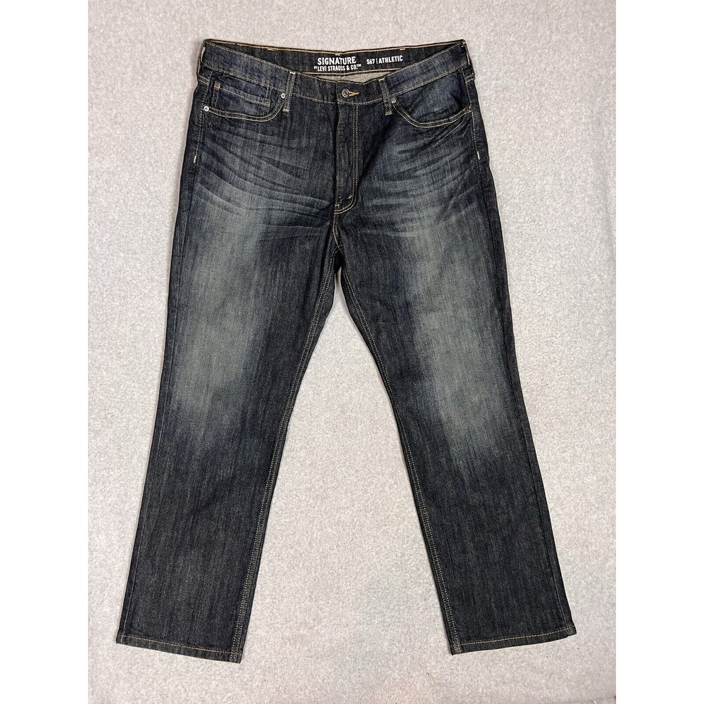 Signature Levi Strauss Co. S 67 athletic fit denim jeans W38 L32